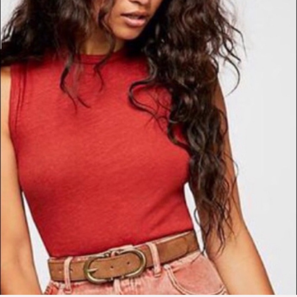 Free People | Bodysuit Terra-Cotta | Sz L - Picture 7 of 7